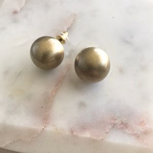 Brushed Gold earrings